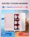 Cute Mini Fridge with Mirror Light for Skin Care
