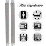 Miaowater 4-Piece Refrigerator Handle Covers - Grey