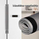 Miaowater 4-Piece Refrigerator Handle Covers - Grey