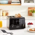 Cuisinart 4-Slice Compact Plastic Toaster, Black