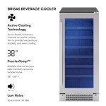 Zephyr Brisas 15" Slim Beverage Cooler & Fridge
