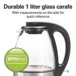 Hamilton Beach Glass Electric Kettle, 1L