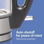 Hamilton Beach Glass Electric Kettle, 1L