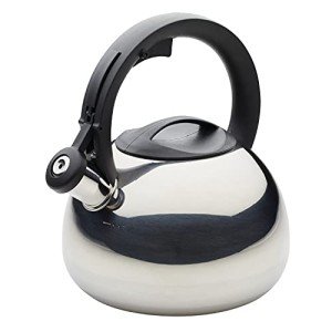 Farberware Stainless Steel Whistling Tea Kettle, 2.3 Quart