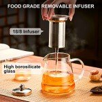 PARACITY 18.6 OZ Glass Teapot with Infuser