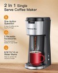 Famiworths Single Serve Coffee Maker for K Cups