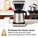 OXO Brew 8-Cup Coffee Maker, Stainless Steel
