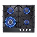 24-Inch Eascookchef Gas Stove Top with 4 Burners