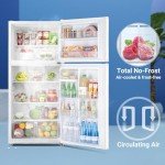 SMETA 30" Top Mount Frost Free Refrigerator 21 Cu. Ft