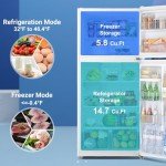 SMETA 30" Top Mount Frost Free Refrigerator 21 Cu. Ft