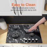 24-Inch Eascookchef Gas Stove Top with 4 Burners