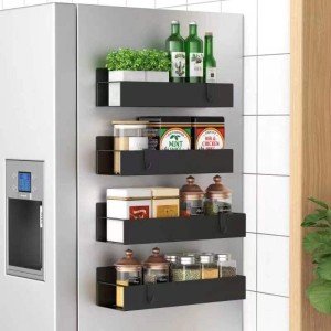 HuggieGems 4-Pack Magnetic Spice Rack Organizer