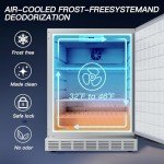 Cureder 20-Inch Weatherproof Indoor/Outdoor Drawer Fridge