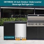 24" Outdoor Beverage Cooler - Stainless Steel Fridge