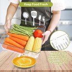 10 Stackable Clear Food Storage Containers Set