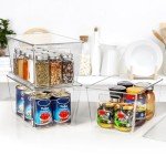 Vtopmart 6 Pack Clear Stackable Storage Bins