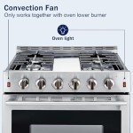 30" Freestanding Gas Range with Convection Oven