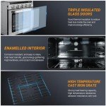 AMZCHEF 21" RV Gas Range Stove with 3 Burners
