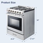 30" Freestanding Gas Range with Convection Oven