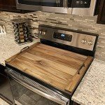 GASHELL Acacia Wood Noodle Board Stove Cover