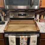 GASHELL Acacia Wood Noodle Board Stove Cover