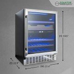 Equator Dual Zone Gourmet Center for 43 Bottles