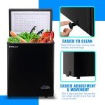 Compact 3.5 CU.FT Chest Freezer with Temperature Control