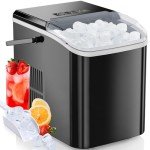 Portable Self-Cleaning Countertop Ice Maker Machine