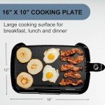 OVENTE Non-Stick Electric Griddle 16"x10