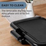 OVENTE Non-Stick Electric Griddle 16"x10