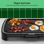 Chefman XL Electric Griddle with Removable Controls