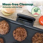 BELLA Electric Griddle with Warming Tray, 10"x18