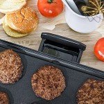 BELLA Electric Griddle with Warming Tray, 10"x18