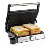 Samoris 1600W Panini Press Grill for Sandwiches
