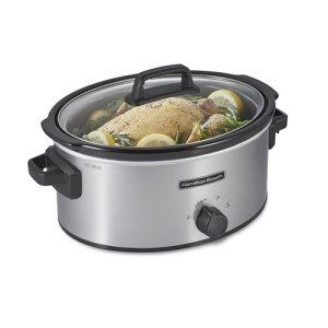Hamilton Beach 6 Qt Silver Slow Cooker