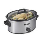 Hamilton Beach 6 Qt Silver Slow Cooker