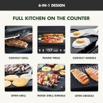 GreenPan 6-in-1 Nonstick Contact Grill & Griddle