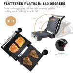 Samoris 1600W Panini Press Grill for Sandwiches