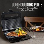 OVENTE Nonstick Electric Panini Press Grill, Black