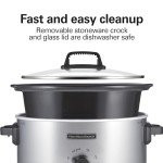 Hamilton Beach 6 Qt Silver Slow Cooker