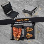 Samoris 1600W Panini Press Grill for Sandwiches