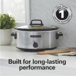 Hamilton Beach 6 Qt Silver Slow Cooker