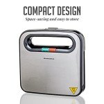 OVENTE Nonstick Electric Panini Press Grill, Black