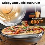 12-Inch Electric Pizza Oven with Timer and Temperature Control