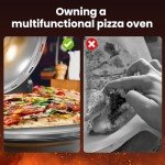 12-Inch Electric Pizza Oven with Timer and Temperature Control