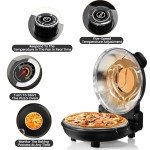 12-Inch Electric Pizza Oven with Timer and Temperature Control