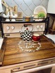 Wooden Noodle Board Stove Cover with Handles