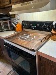 Wooden Noodle Board Stove Cover with Handles