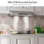 IKTCH 30" Under Cabinet Range Hood, 900 CFM