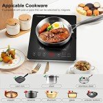 AMZCHEF 1800W Portable Induction Cooktop Burner